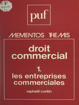 cover image of Droit commercial (1)